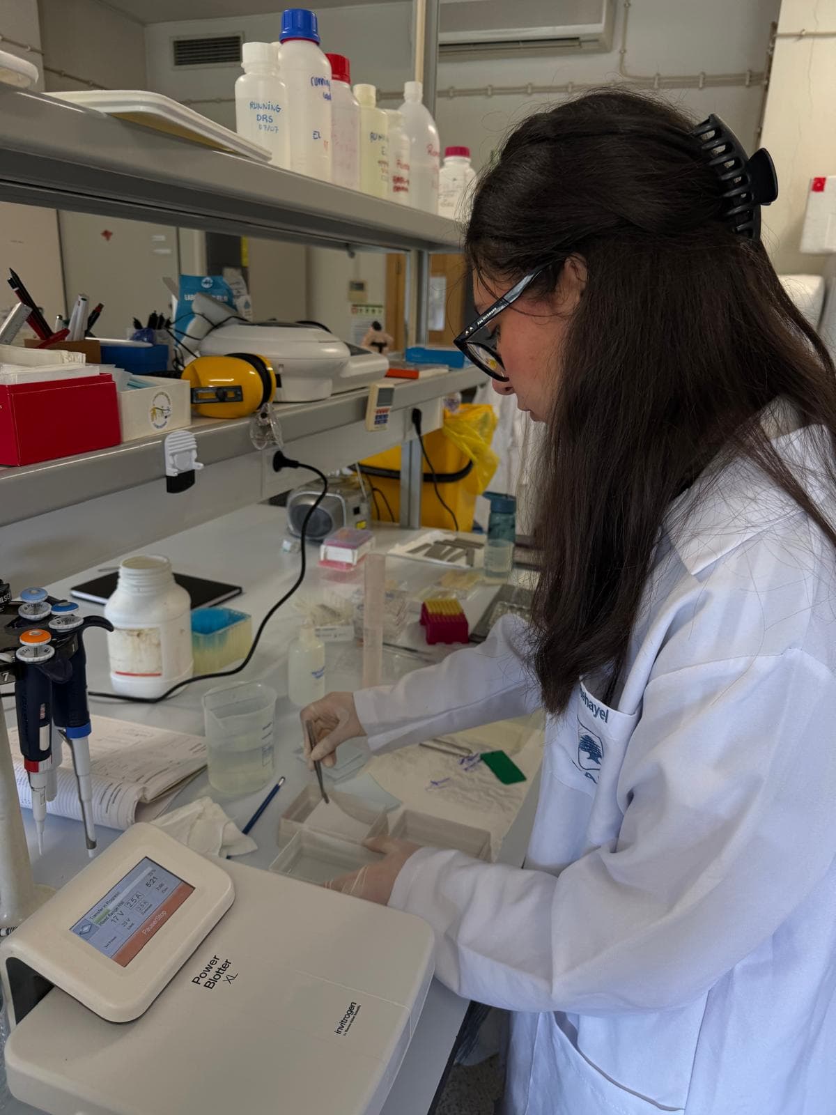 Joana Rehayel at the bench, University of Coimbra